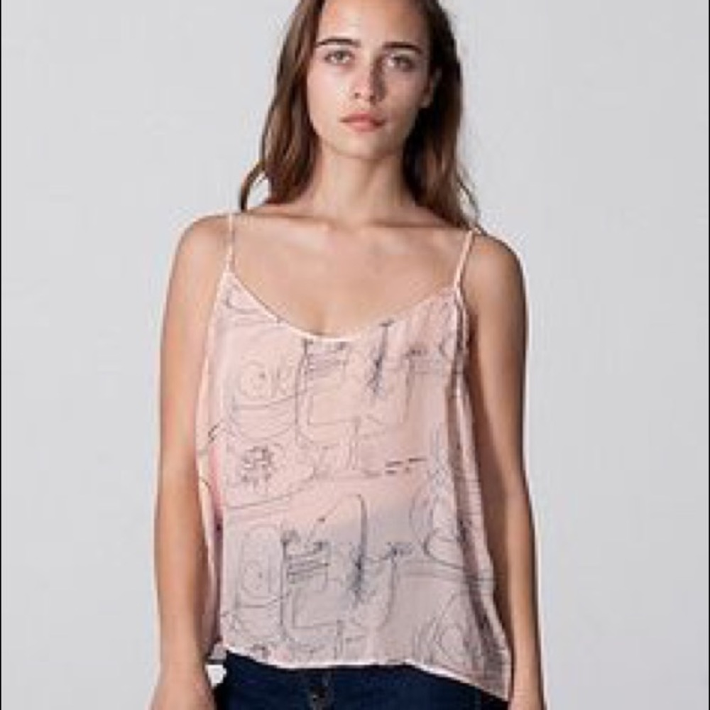 American Apparel | Parisienne Print Chiffon Cami